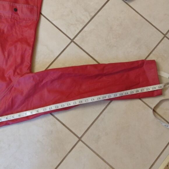 Lot One Inc. of Boston pink raincoat with tartan interior snap closure size L - Picture 13 of 13